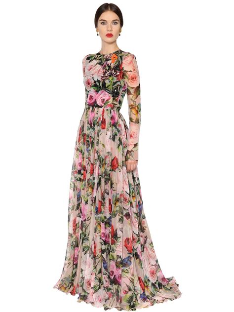 dolce gabbana long dress